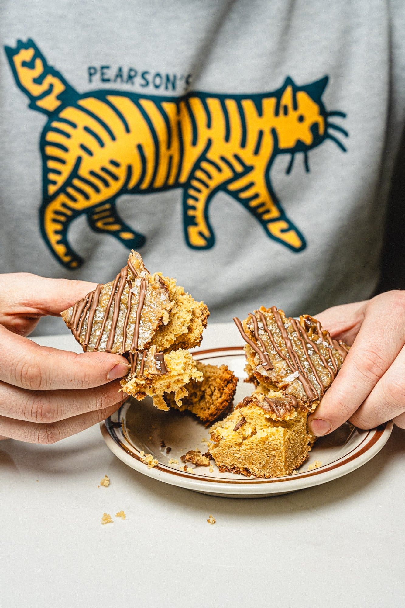 cat shirt coffee cake